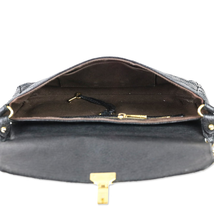 Marc Jacobs Black Quilted Leather Flap Chain Shoulder Bag