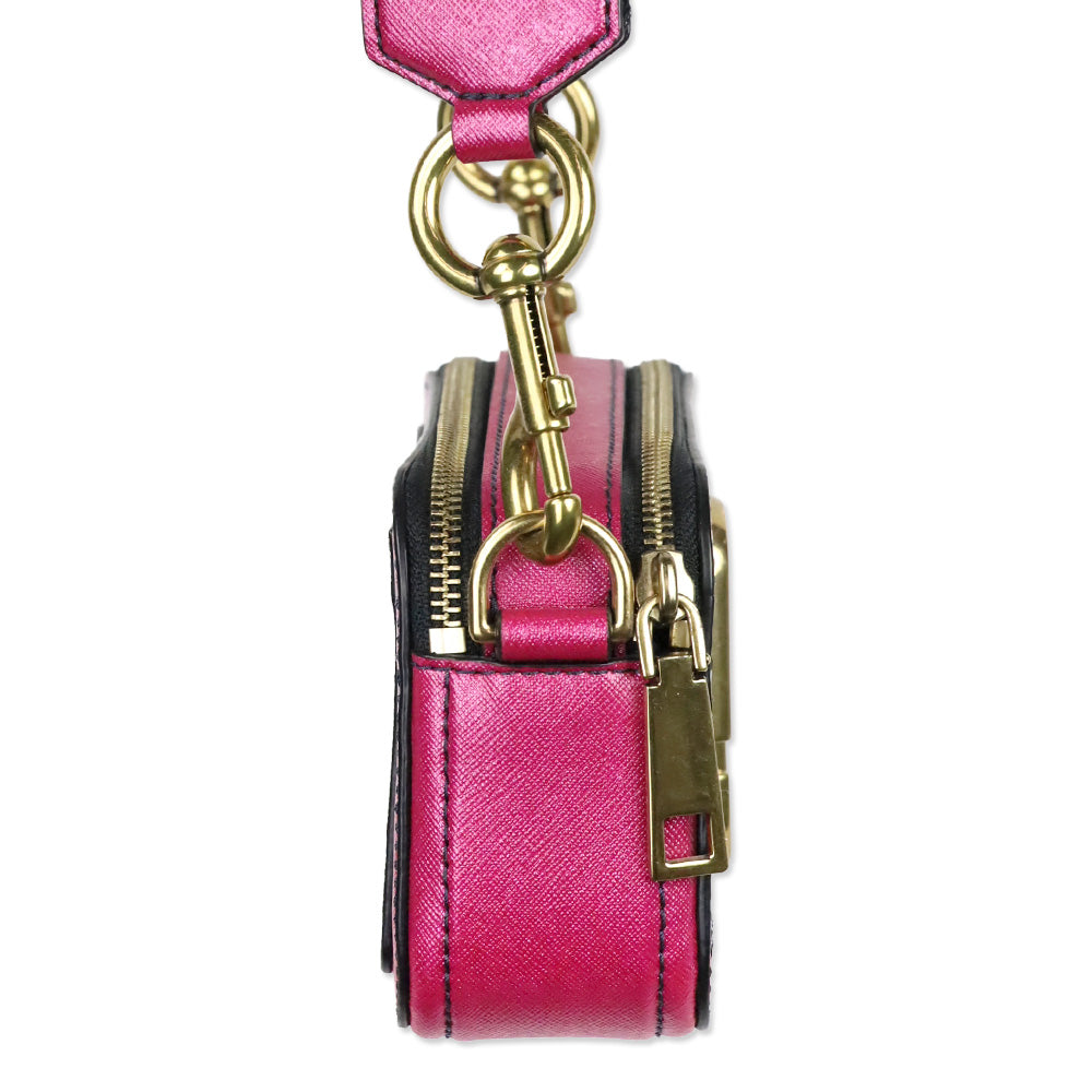 Marc Jacobs Blue/Pink Glitter 'The Snapshot' Crossbody Bag