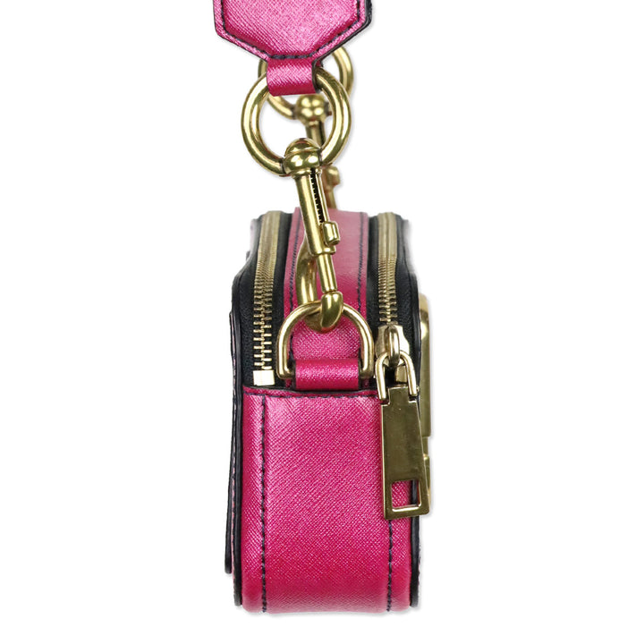 Marc Jacobs Blue/Pink Glitter 'The Snapshot' Crossbody Bag