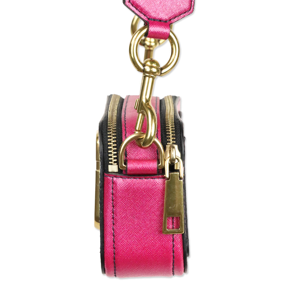 Marc Jacobs Blue/Pink Glitter 'The Snapshot' Crossbody Bag