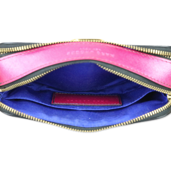 Marc Jacobs Blue/Pink Glitter 'The Snapshot' Crossbody Bag