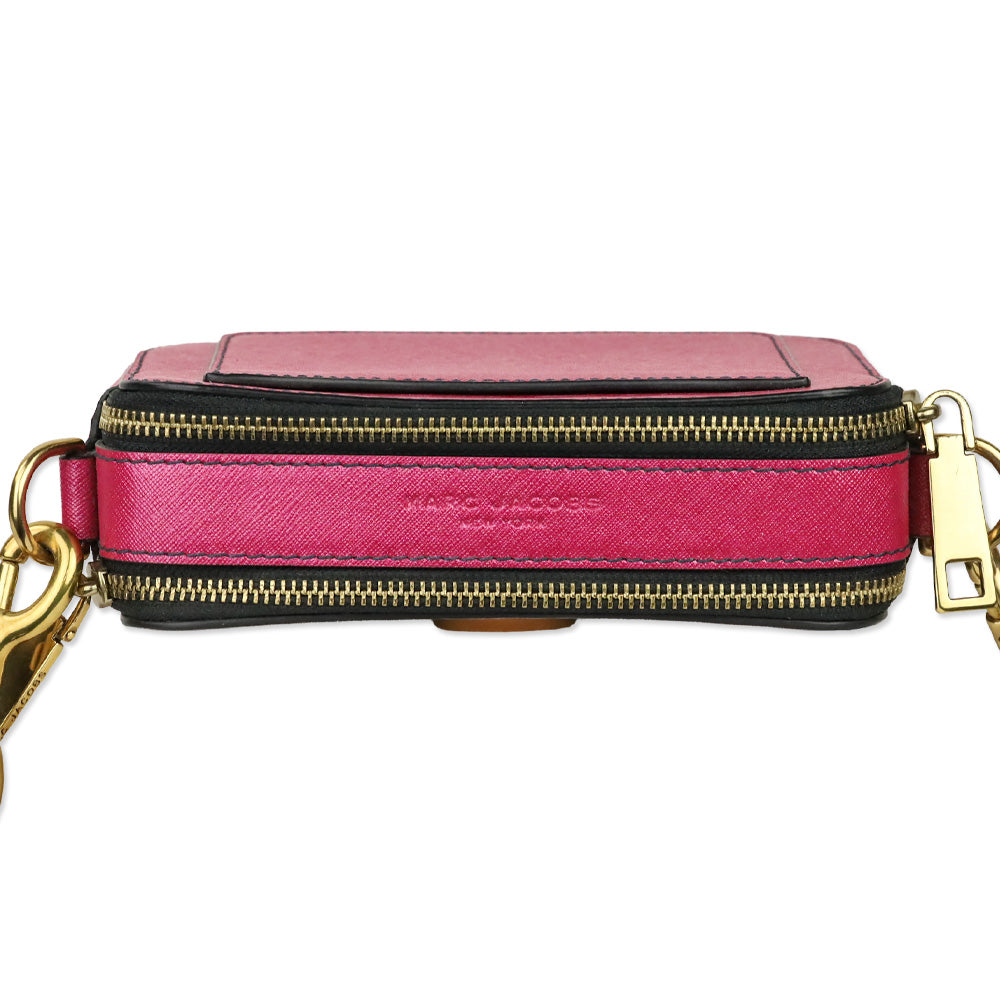 Marc Jacobs Blue/Pink Glitter 'The Snapshot' Crossbody Bag