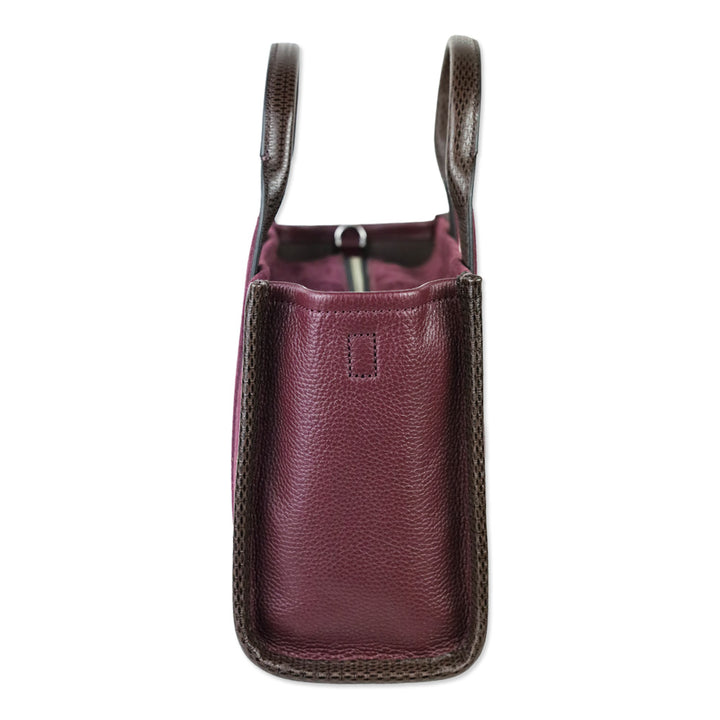 Marc Jacobs Dark Plum The Suede Small Tote Bag