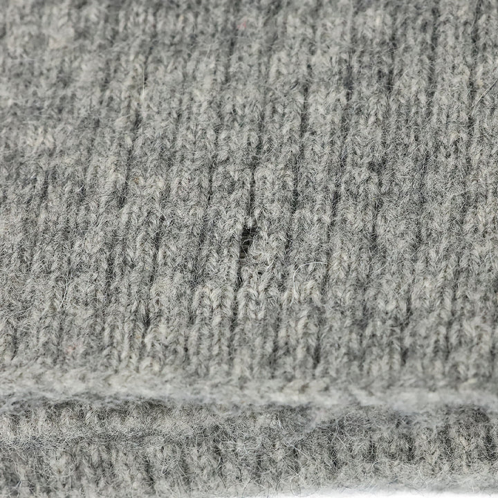 Marc Jacobs Dove Grey Cashmere Ribbed Knit Scarf