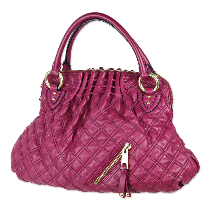 Marc Jacobs Fuchsia Quilted Leather Cecilia Satchel