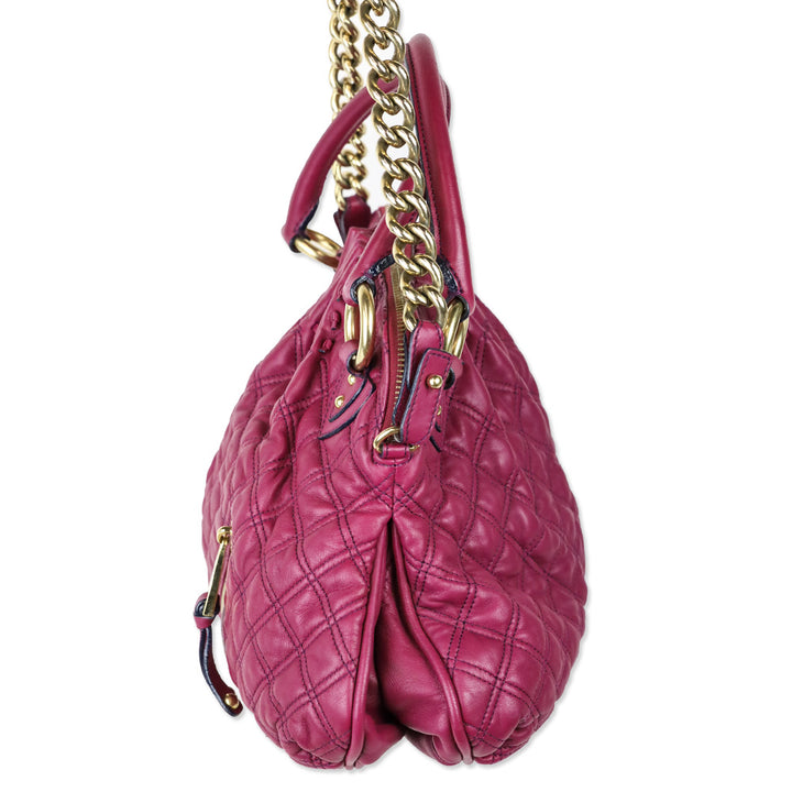Marc Jacobs Fuchsia Quilted Leather Cecilia Satchel
