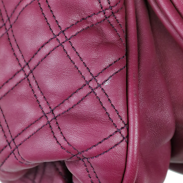 Marc Jacobs Fuchsia Quilted Leather Cecilia Satchel