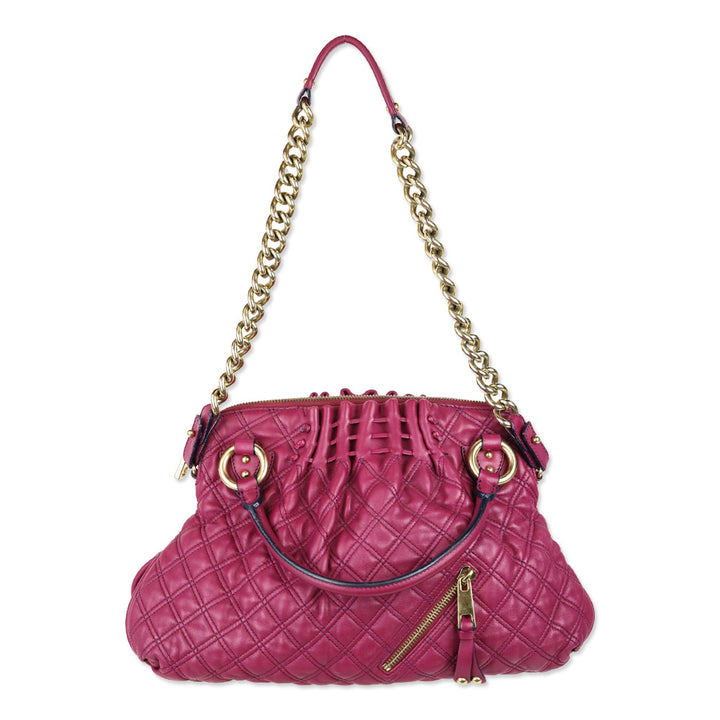 Marc Jacobs Fuchsia Quilted Leather Cecilia Satchel