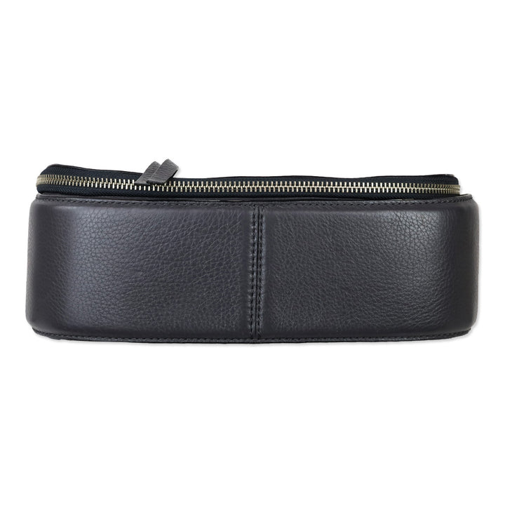 Marc Jacobs Gray Pebble Leather Recruit Nomad Saddle Bag