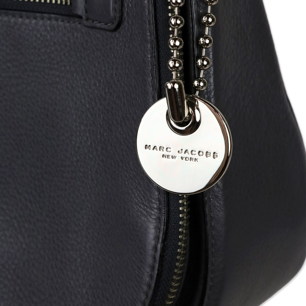 Marc Jacobs Gray Pebble Leather Recruit Nomad Saddle Bag