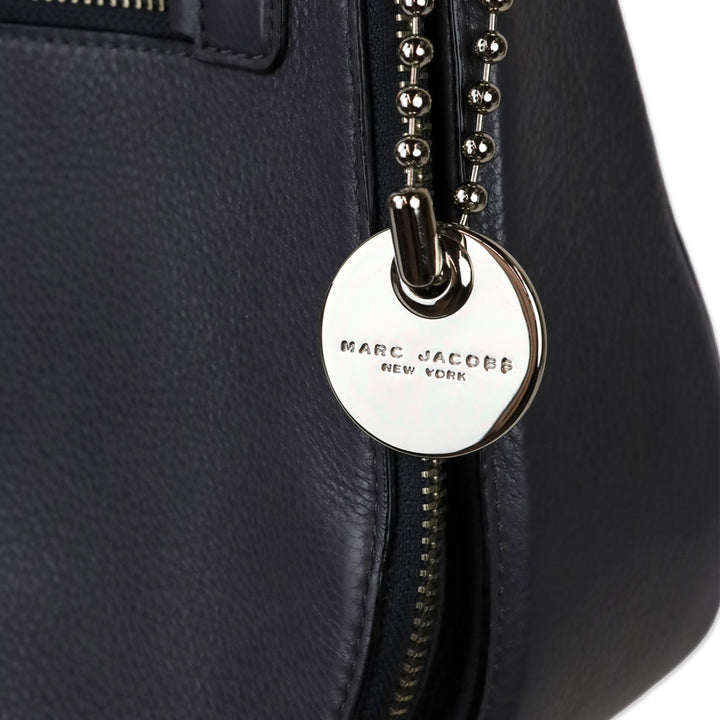 Marc Jacobs Gray Pebble Leather Recruit Nomad Saddle Bag