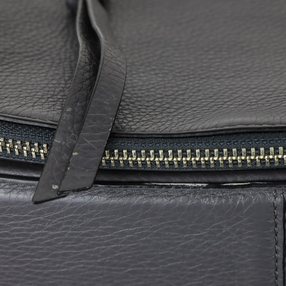 Marc Jacobs Gray Pebble Leather Recruit Nomad Saddle Bag