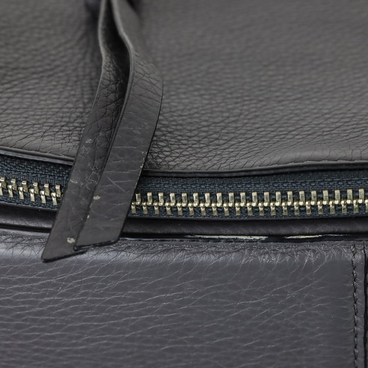 Marc Jacobs Gray Pebble Leather Recruit Nomad Saddle Bag