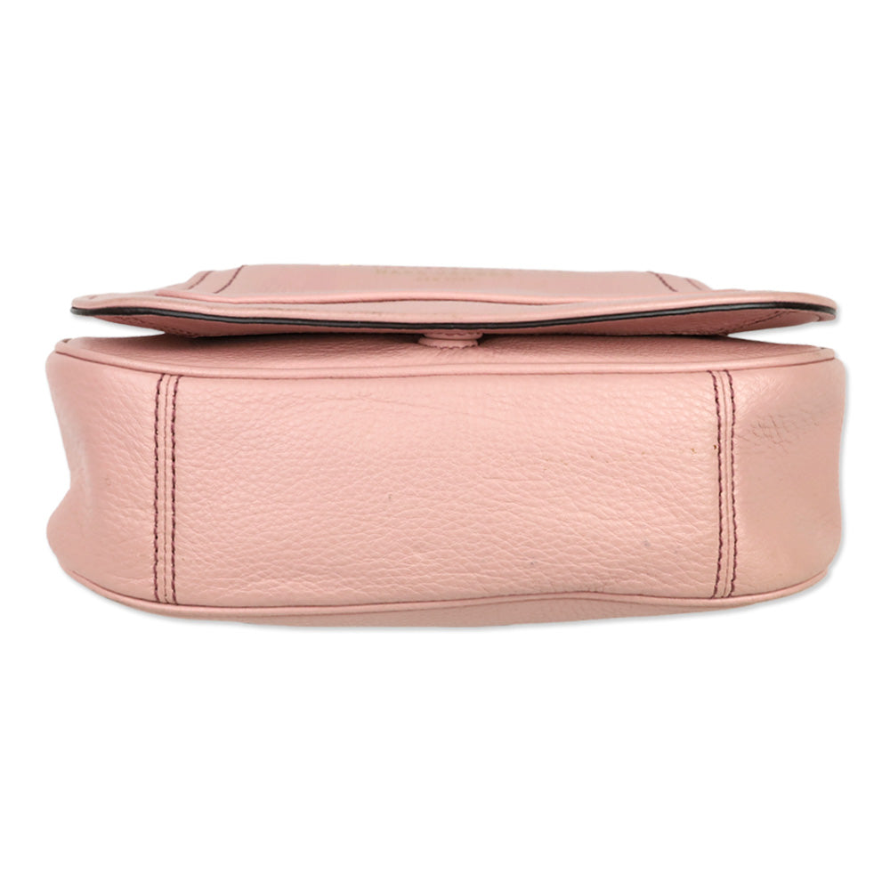 Marc Jacobs Pink Leather Empire City Mini Messenger Crossbody Bag