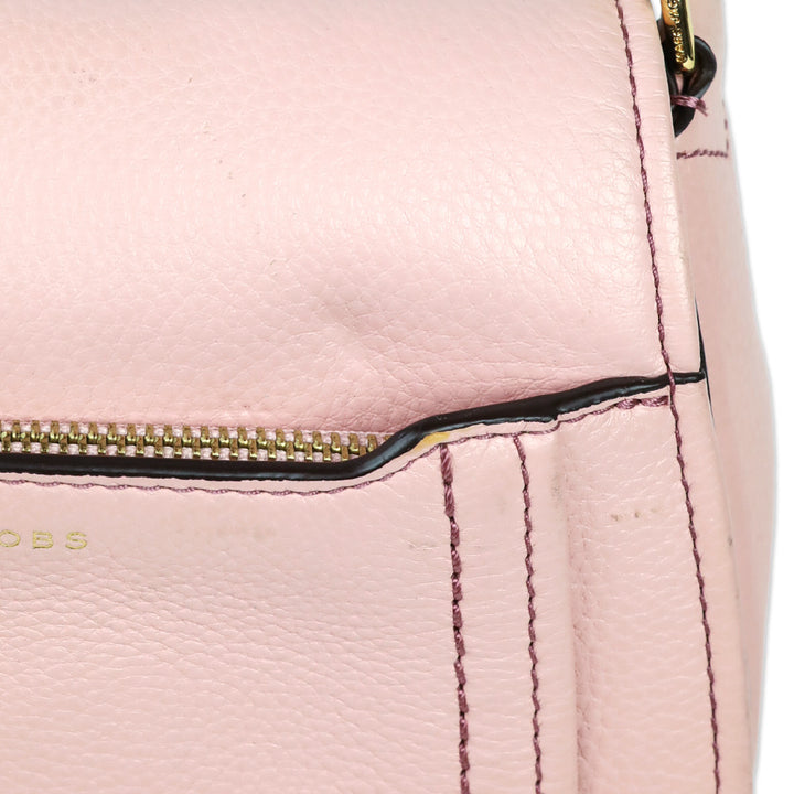 Marc Jacobs Pink Leather Empire City Mini Messenger Crossbody Bag