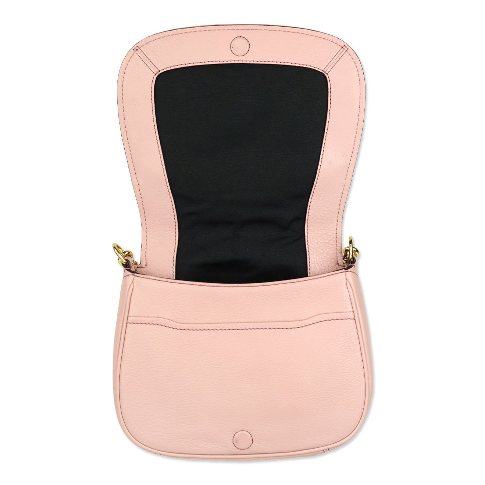 Marc Jacobs Pink Leather Empire City Mini Messenger Crossbody Bag