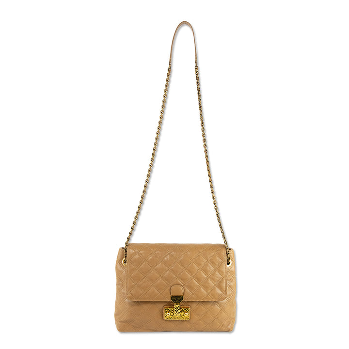 Marc Jacobs Tan Quilted Leather Baroque Bag