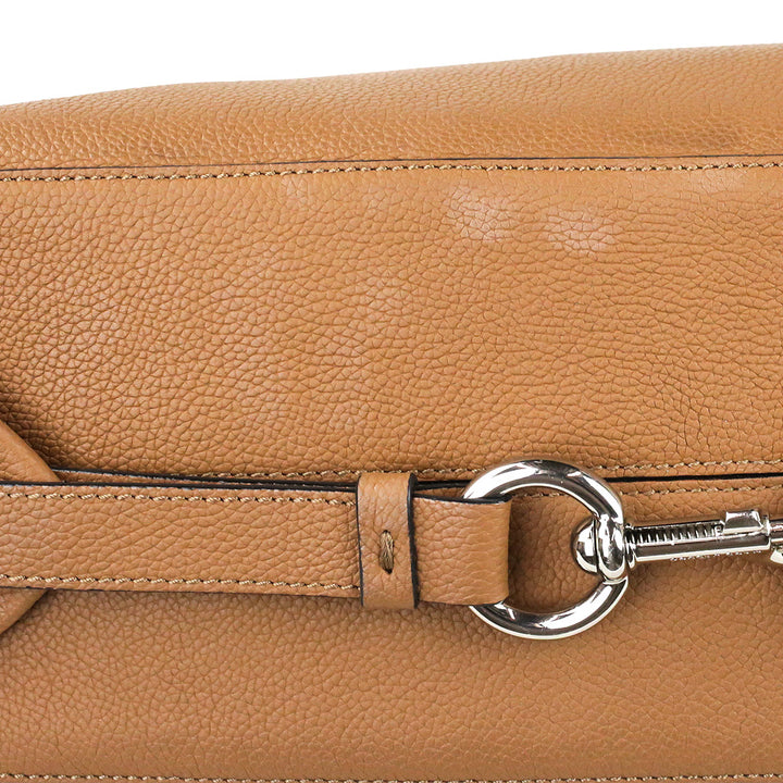 Marc Jacobs Waverly Brown Grained Leather Large Hobo Bag