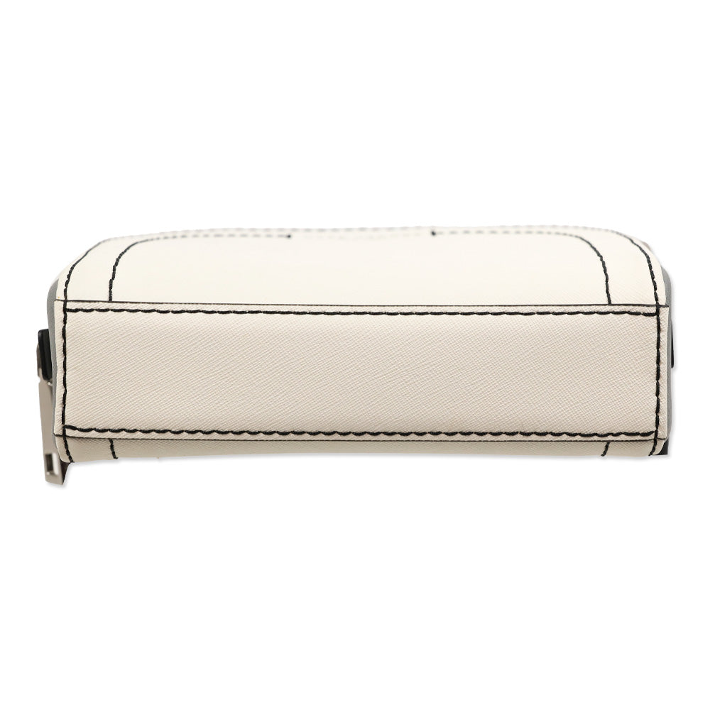 Marc Jacobs White/Gray Saffiano Playback Crossbody Bag