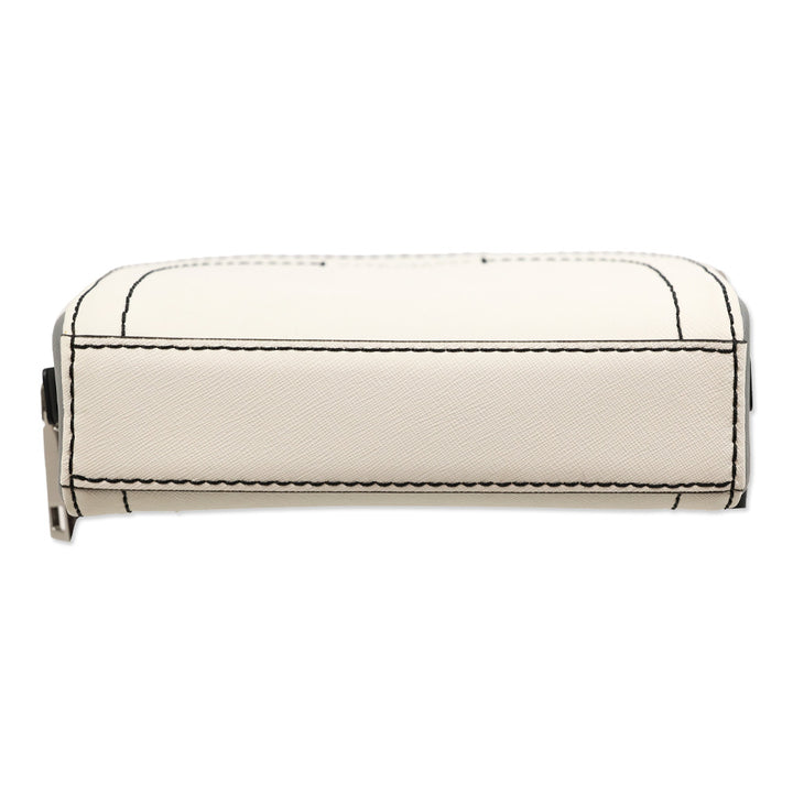 Marc Jacobs White/Gray Saffiano Playback Crossbody Bag