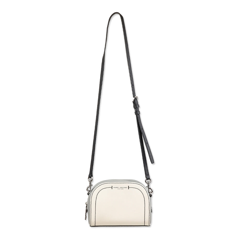 Marc Jacobs White/Gray Saffiano Playback Crossbody Bag