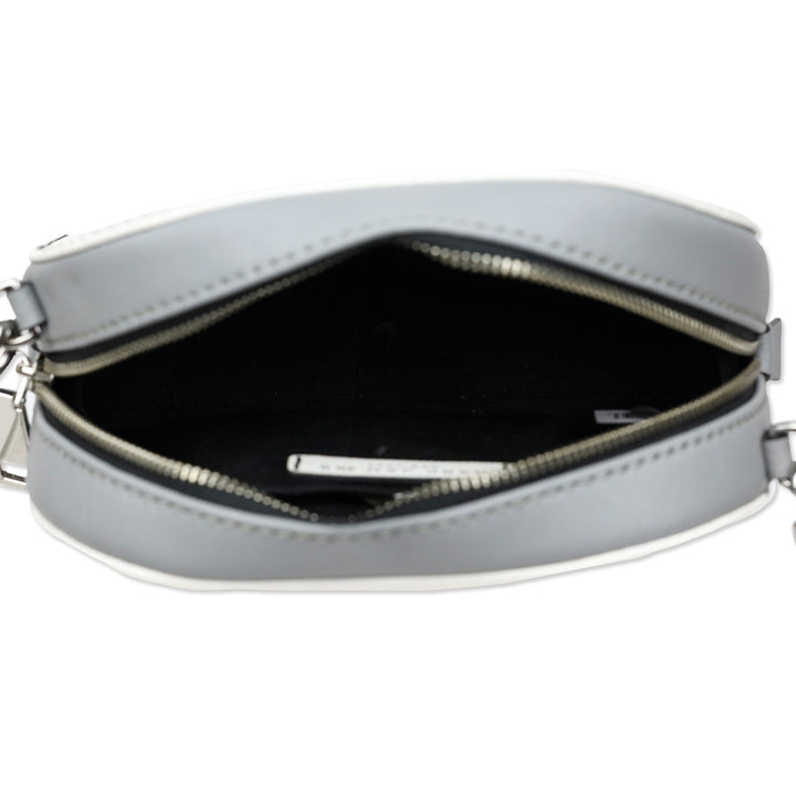 Marc Jacobs White/Gray Saffiano Playback Crossbody Bag