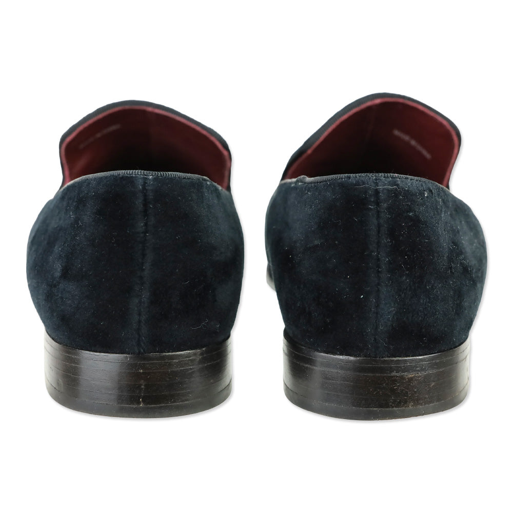 Marc Jacobs Zoe Black Velvet Embroidered Spider Loafer