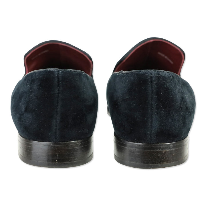 Marc Jacobs Zoe Black Velvet Embroidered Spider Loafer