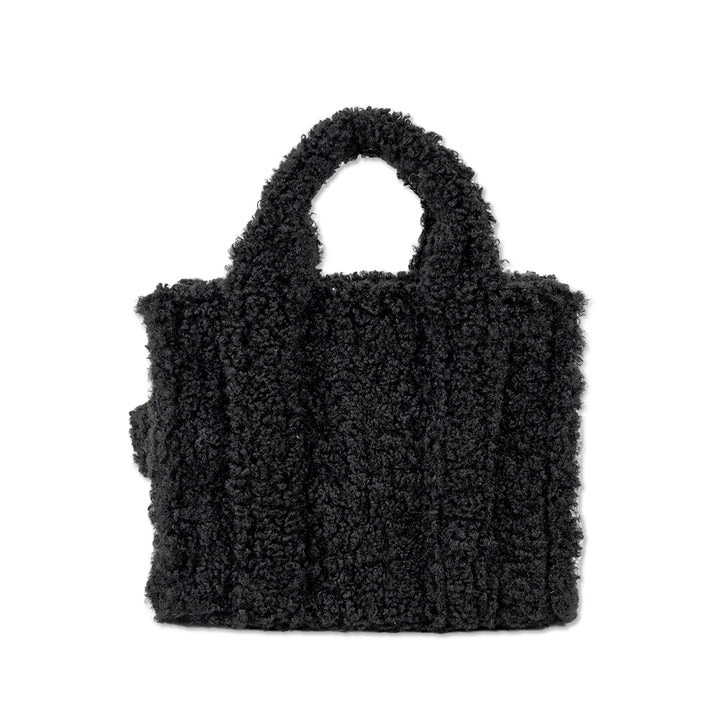 Marc Jacobs "The Tote Bag' in Black Faux Shearling