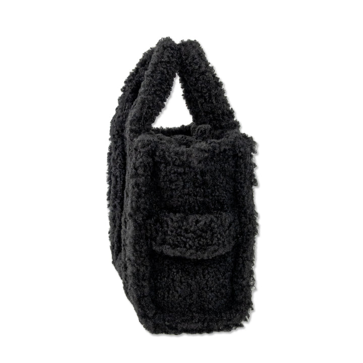 Marc Jacobs "The Tote Bag' in Black Faux Shearling