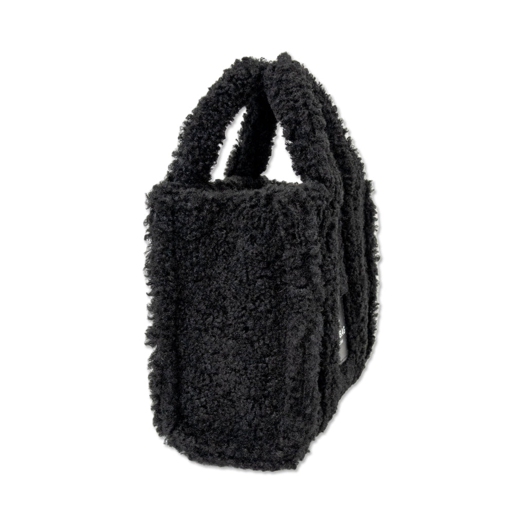 Marc Jacobs "The Tote Bag' in Black Faux Shearling