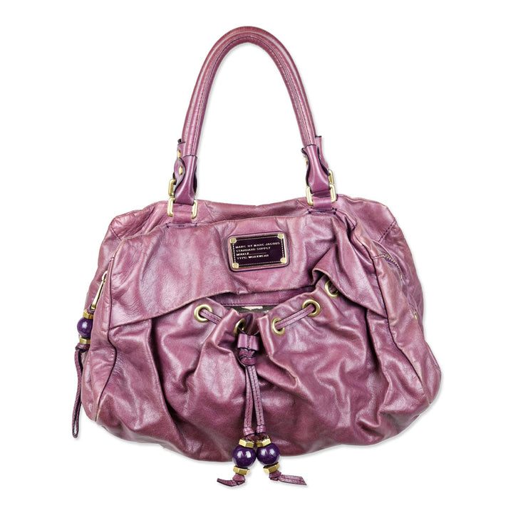 Marc by Marc Jacobs Purple Leather Top Handle Bag