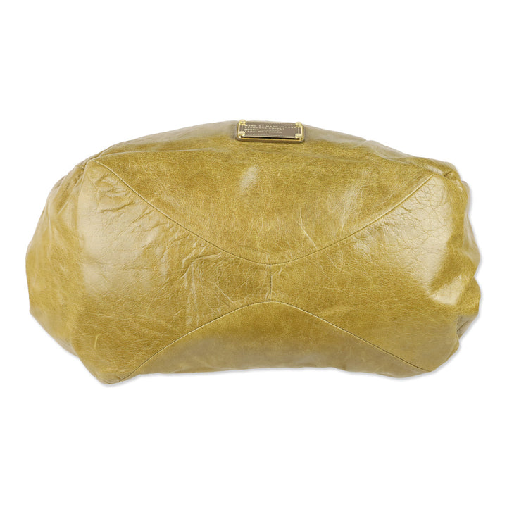 Marc by Marc Jacobs Olive Leather Drawstring Shoulder Bag