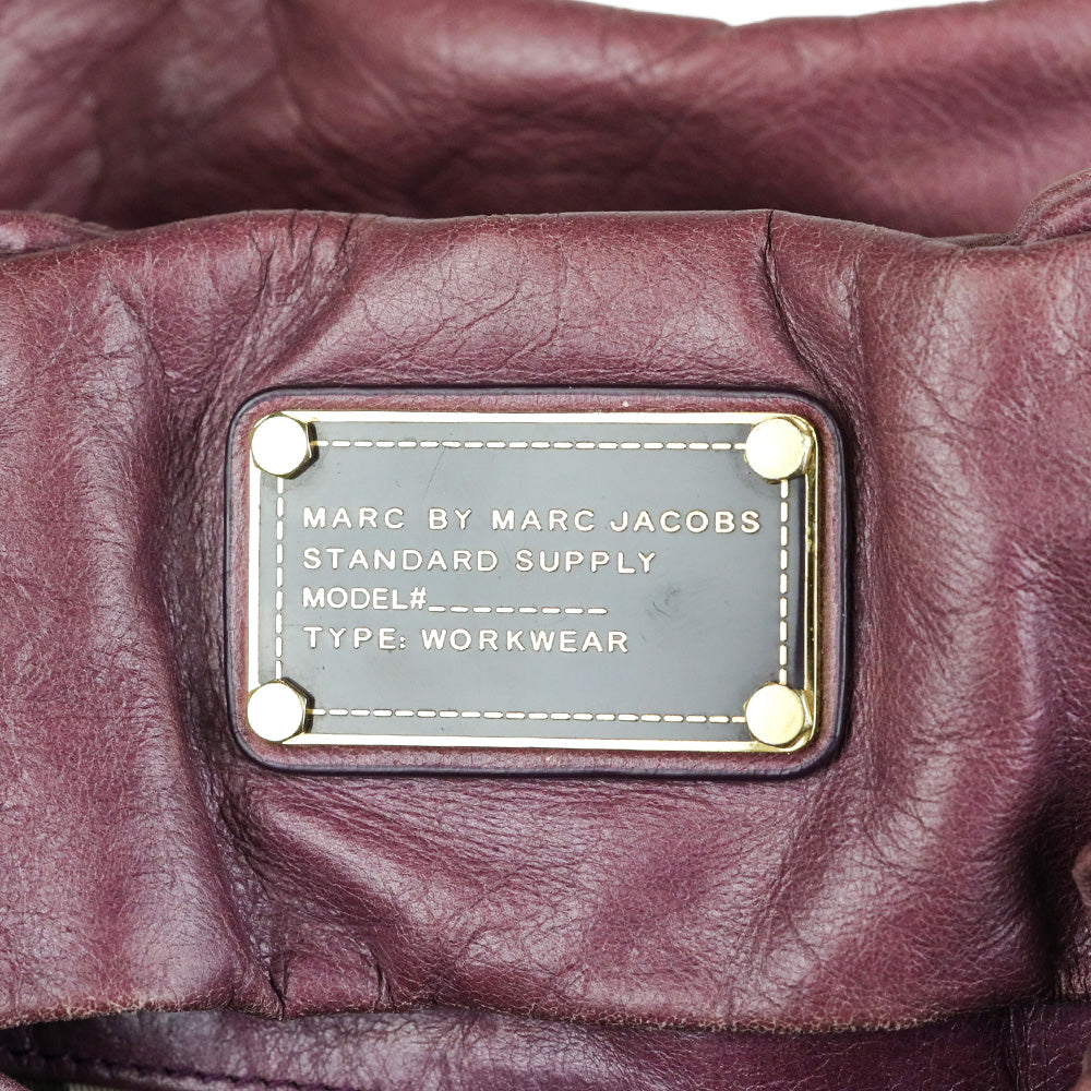 Marc by Marc Jacobs Purple Leather Top Handle Bag