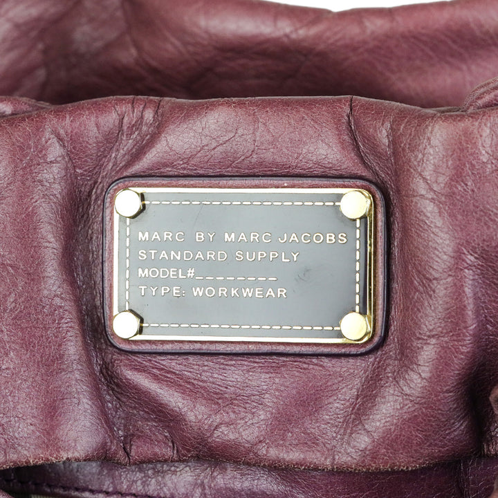 Marc by Marc Jacobs Purple Leather Top Handle Bag