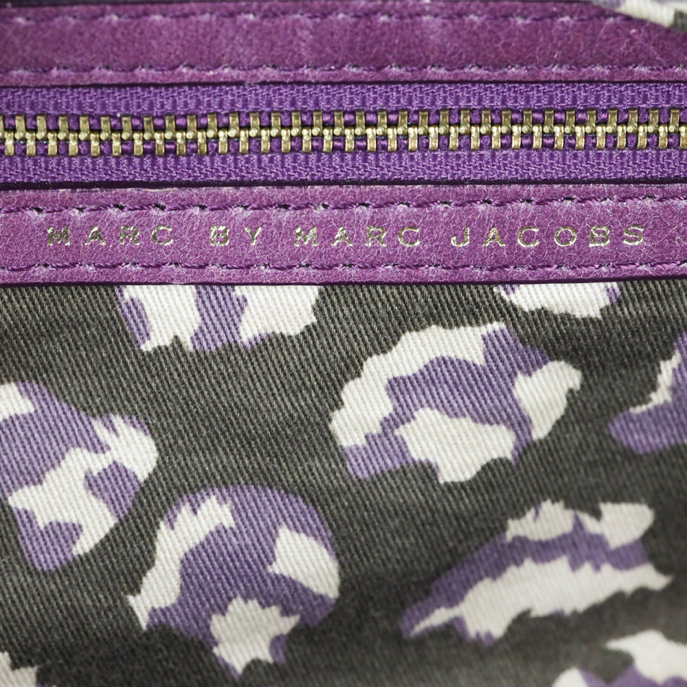 Marc by Marc Jacobs Purple Leather Top Handle Bag