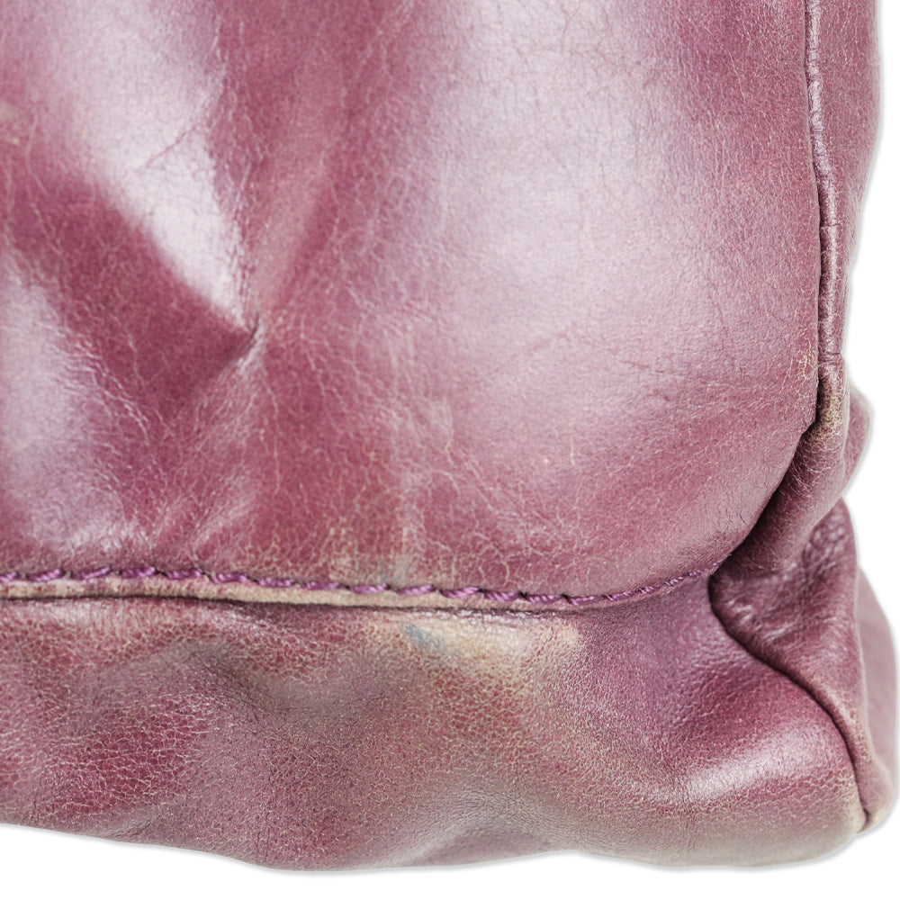Marc by Marc Jacobs Purple Leather Top Handle Bag