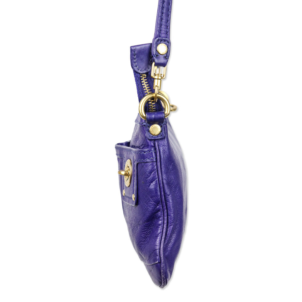 Marc by Marc Jacobs Purple Percy Totally Turnlock Crossbody Bag