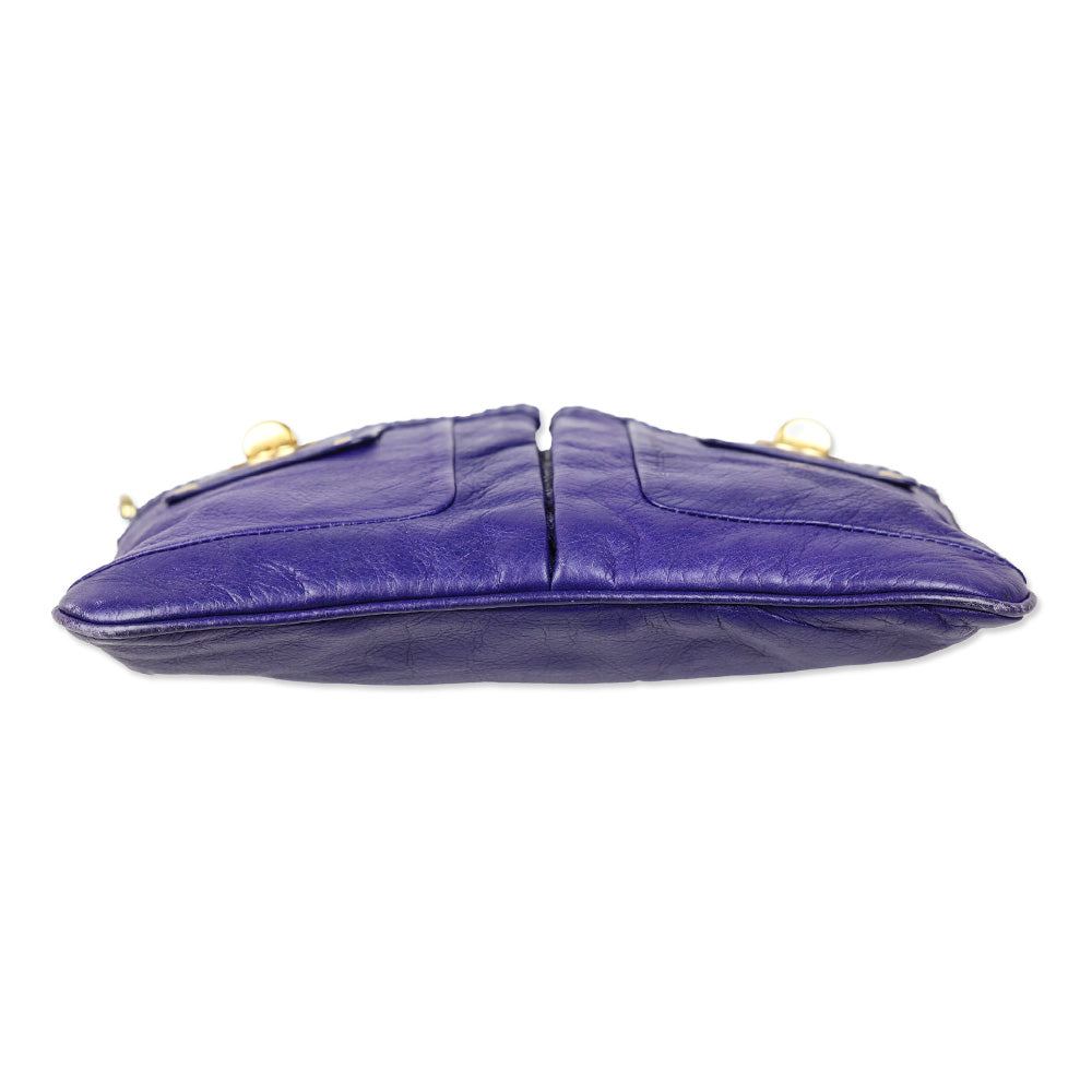 Marc by Marc Jacobs Purple Percy Totally Turnlock Crossbody Bag