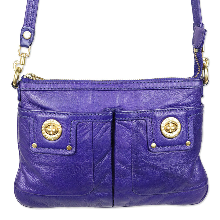 Marc by Marc Jacobs Purple Percy Totally Turnlock Crossbody Bag