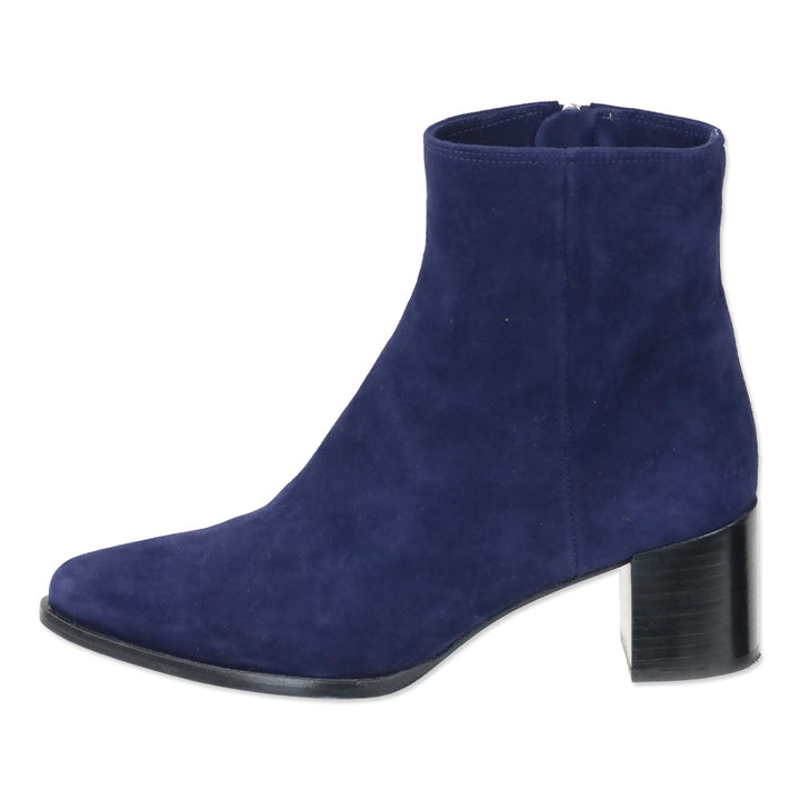 Margaux Blue Suede The Downtown Boot Ankle Boot