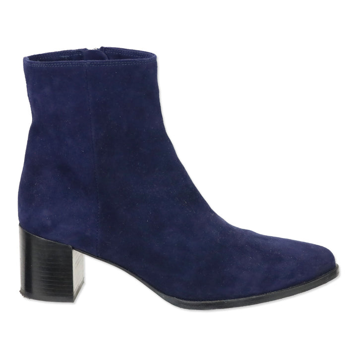 Margaux Blue Suede The Downtown Boot Ankle Boot