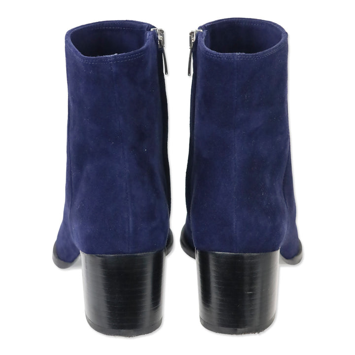 Margaux Blue Suede The Downtown Boot Ankle Boot