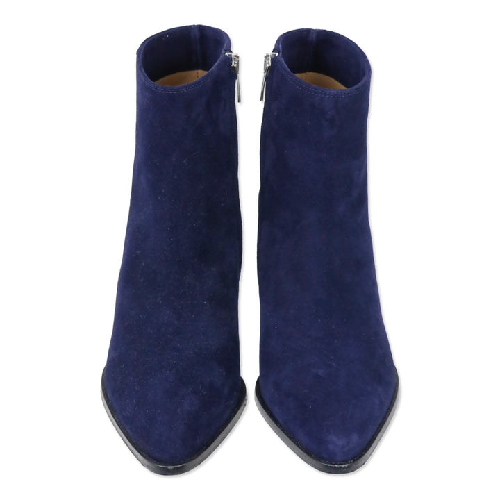 Margaux Blue Suede The Downtown Boot Ankle Boot