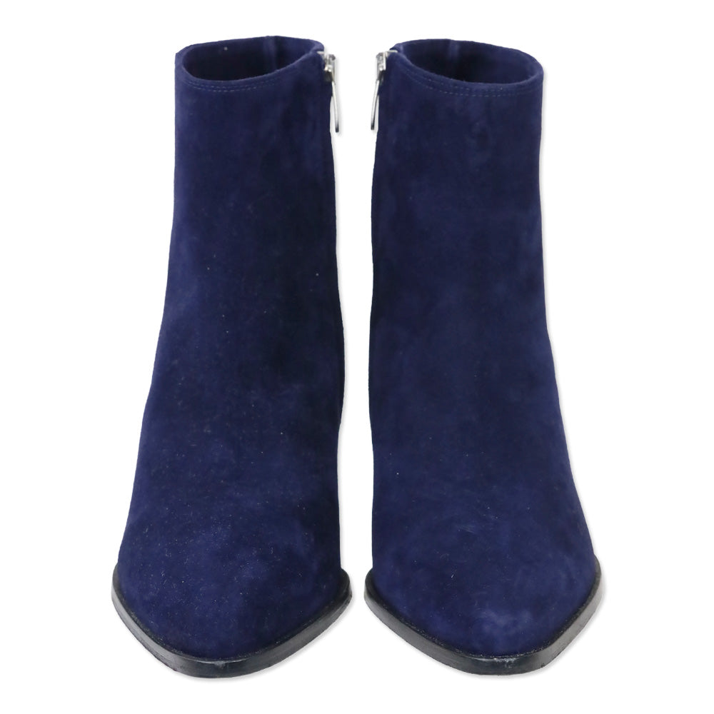 Margaux Blue Suede The Downtown Boot Ankle Boot