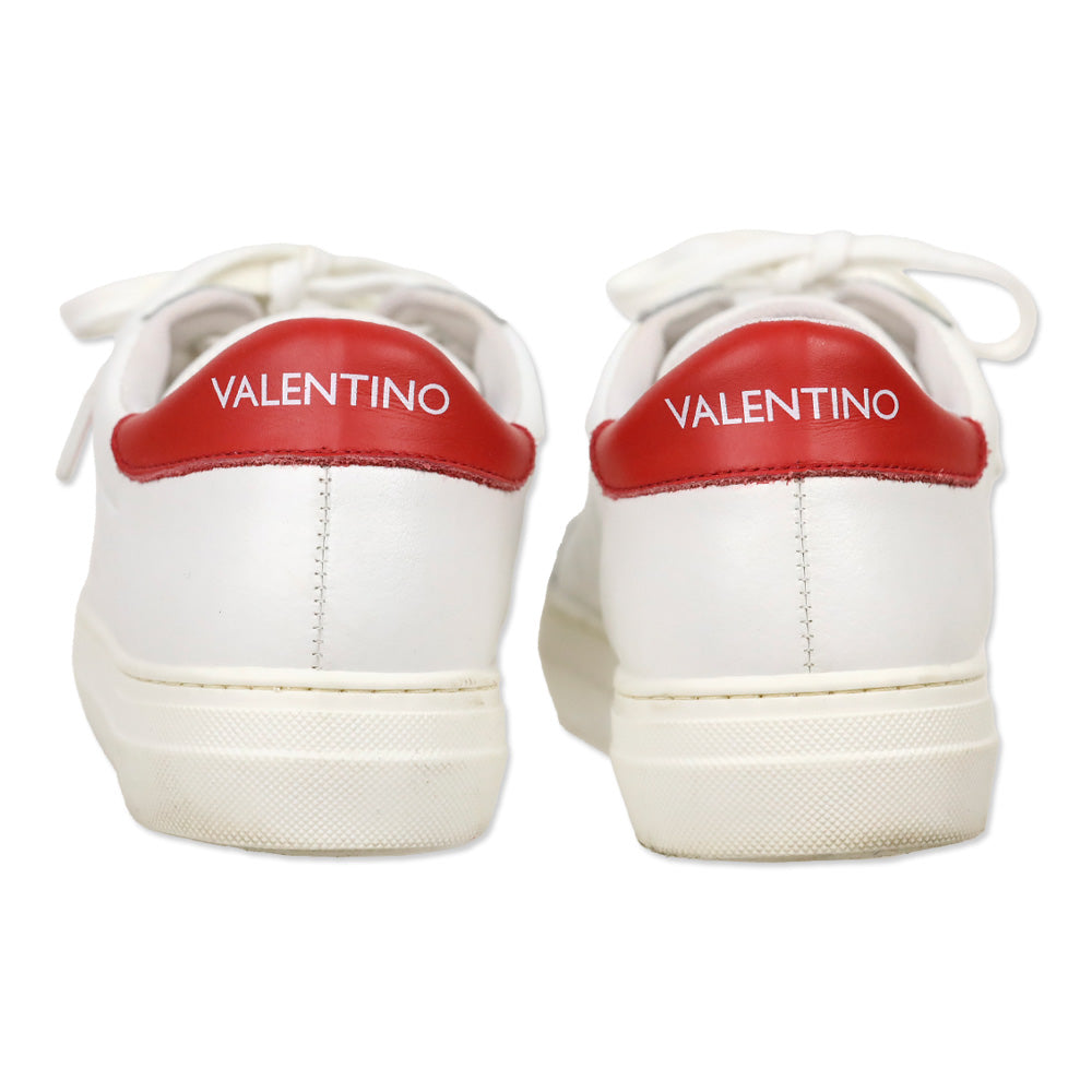 Mario Valentino White + Red Petra Sneakers