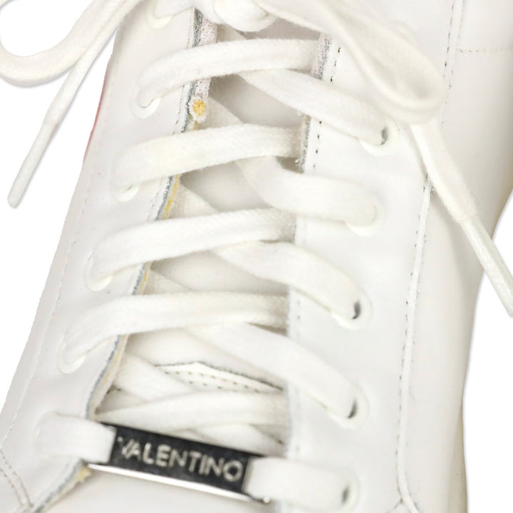 Mario Valentino White + Red Petra Sneakers