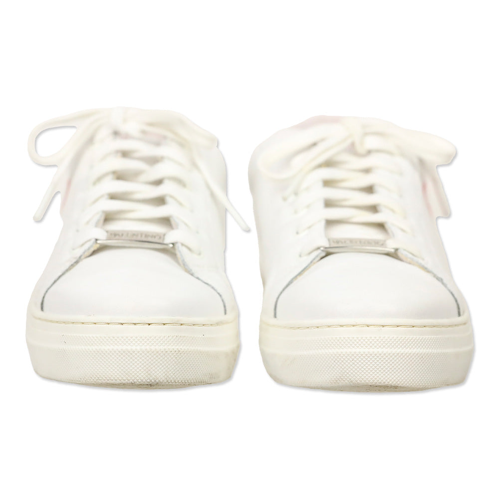 Mario Valentino White + Red Petra Sneakers
