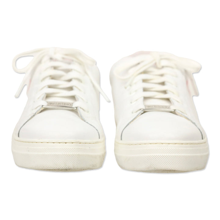 Mario Valentino White + Red Petra Sneakers