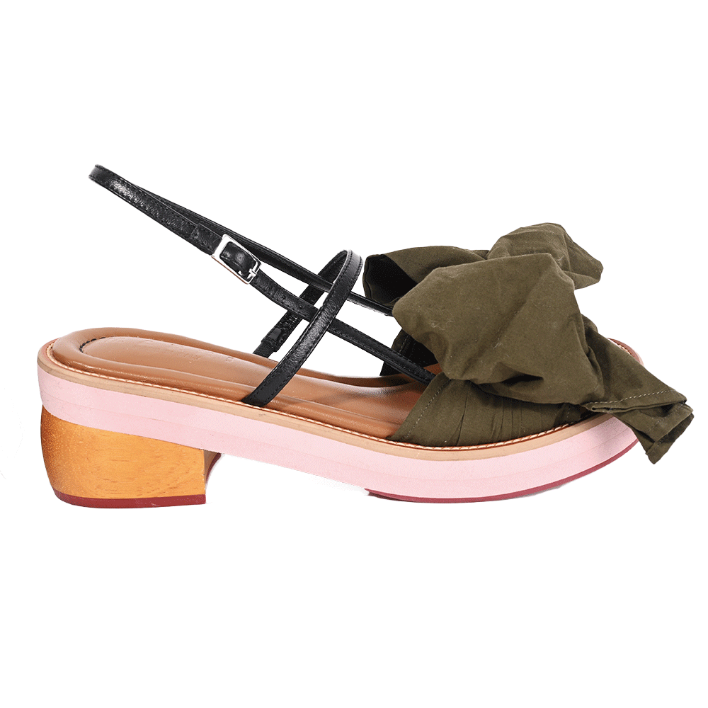 Marni Bow Slingback Sandals